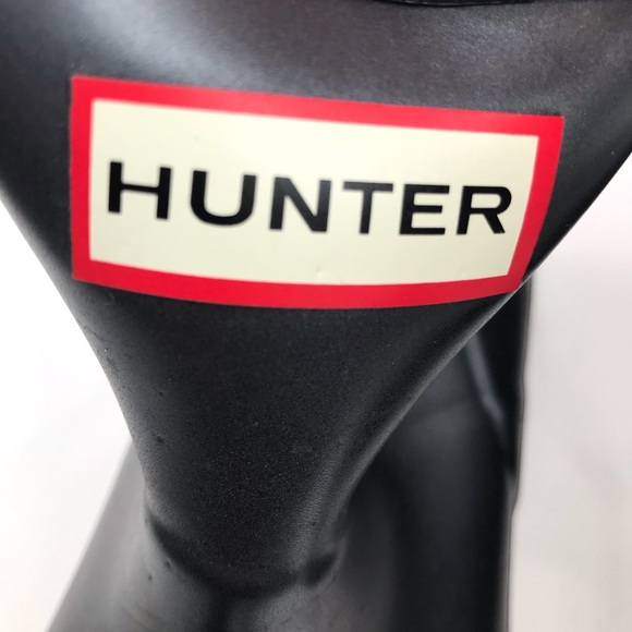 Hunter Play Short Nebula Black Rubber Rain Boots - Picture 13 of 16